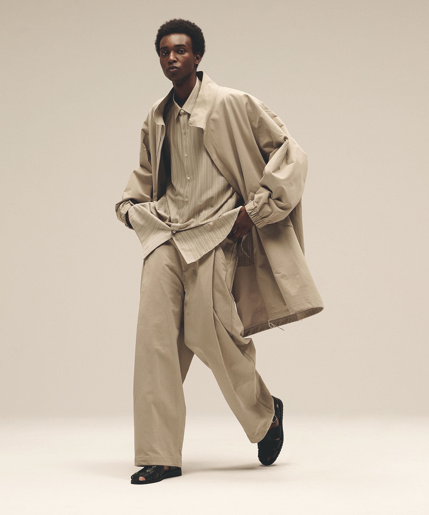 KANEMASA PHIL. グレンチェック トラウザーズ M ベージュ KANEMASA PHIL. 25 Spring Summer Collection | 01.03.FRI発売 – session