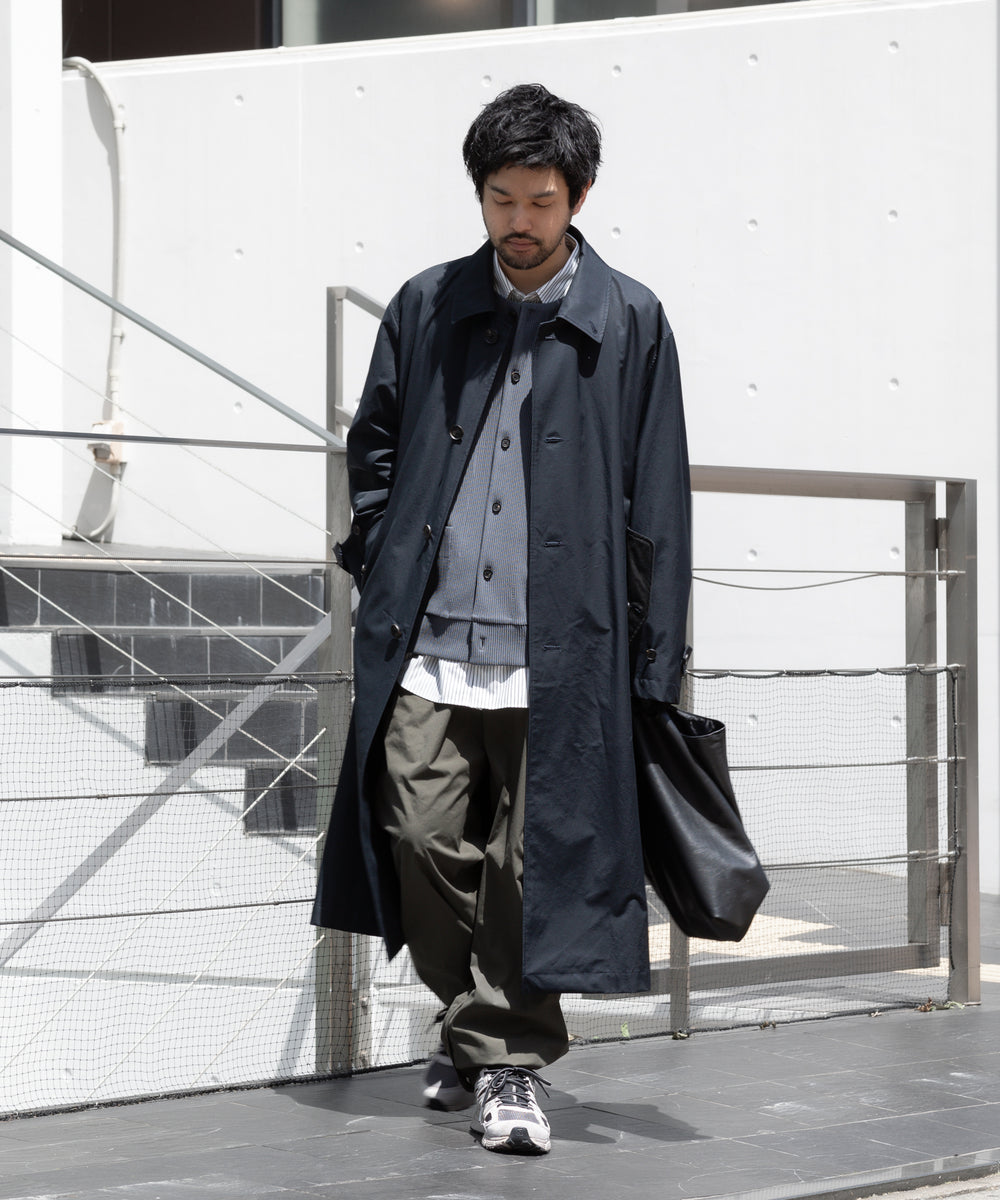 ベージュS【stein】Overlapped Balmacaan Coat - トレンチコート