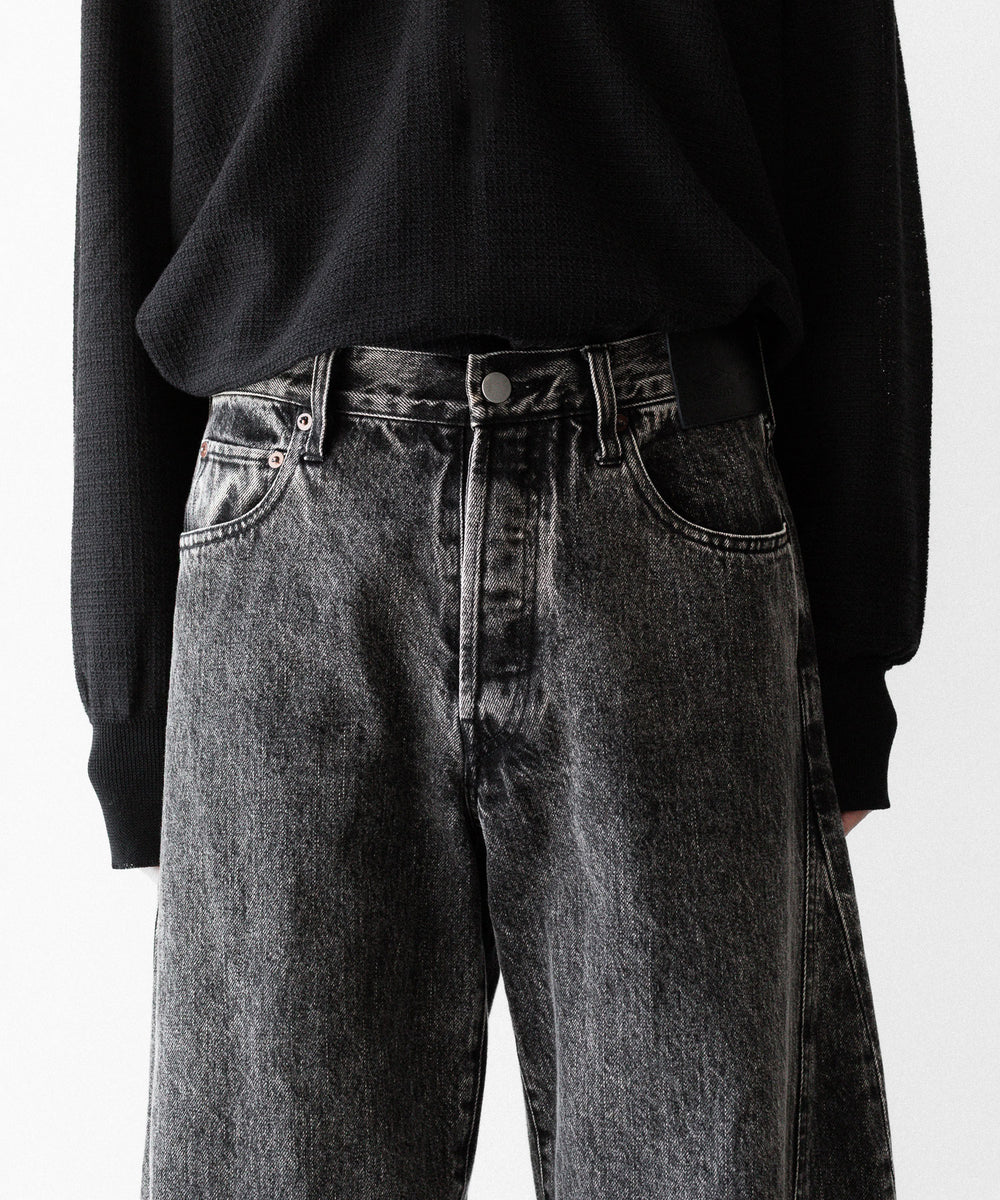 ssstein × UMBRO】DEFORMATION WIDE DENIM JEANS - BLACK | 公式通販