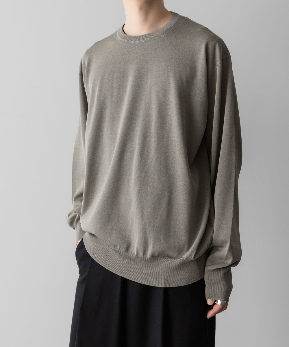 ssstein / シュタイン】WOOL SILK KNIT TUCKED LS - GREIGE | 公式通販