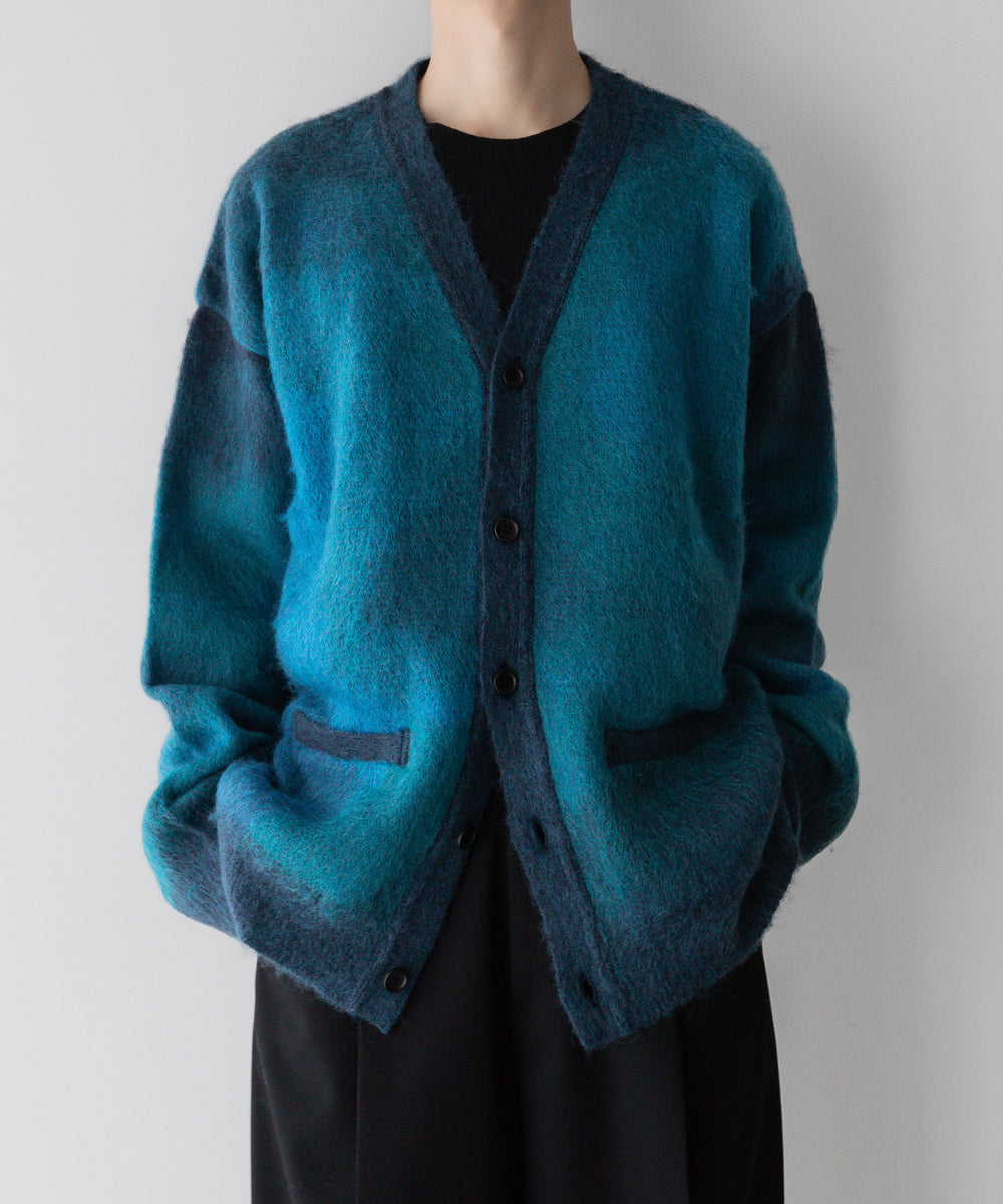 stein / シュタイン】GRADATION MOHAIR CARDIGAN - BLUE GREEN | 公式 ...