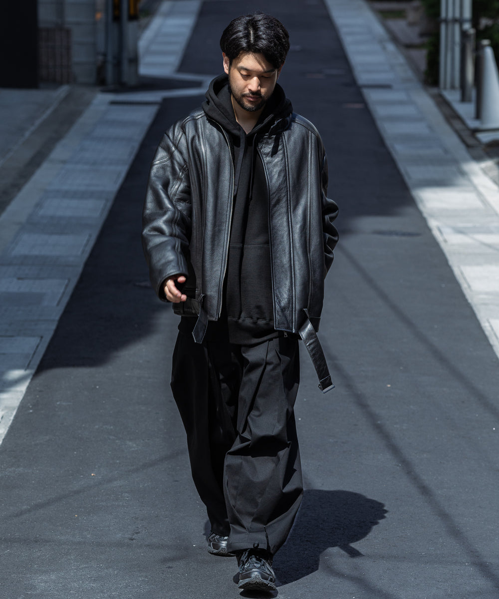 sage nation BOX PLEAT TROUSER サイズS ブラック - スラックス