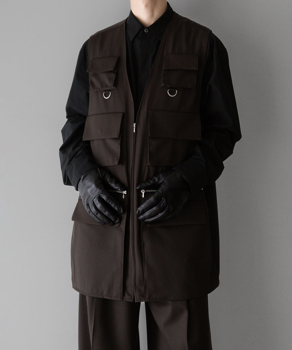 stein / シュタイン】OVERSIZED MULTI POCKET VEST - MILITARY KHAKI