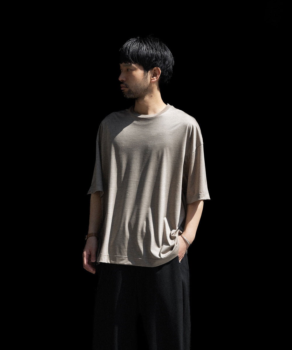 sa様36 KANEMASA PHIL.】36G WOOL SS TEE - BEIGE | 公式通販サイト session