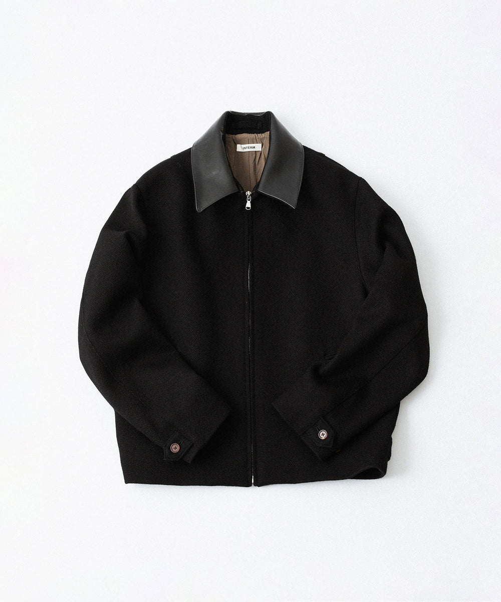 INTÉRIM/インテリム】 HEAVY PURE WOOL NATTÉ WEAVE DEAD STOCK