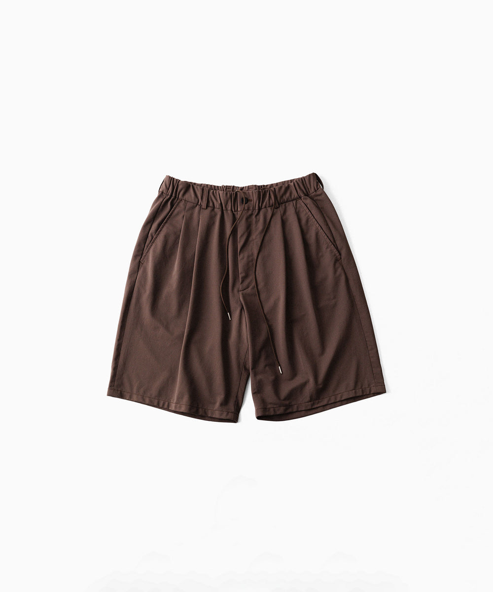 KANEMASA PHIL.】36G NYLON TUCK EASY SHORTS - BROWN DYE | 公式通販