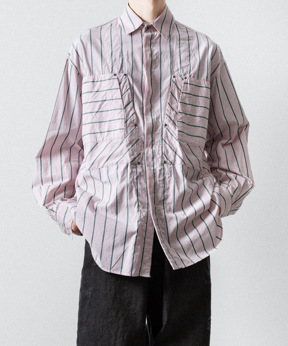 SUBLATIONS オーバーシャツ COTTON OVER SHIRT .09【BLUE GREY】 – SUBLATIONS