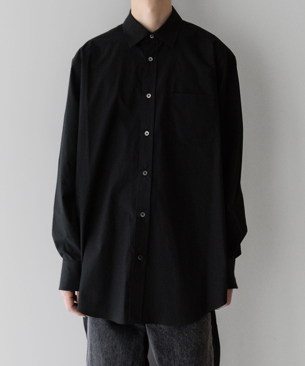 stein / シュタイン】OVERSIZED STANDARD SHIRT - BLACK | 公式通販