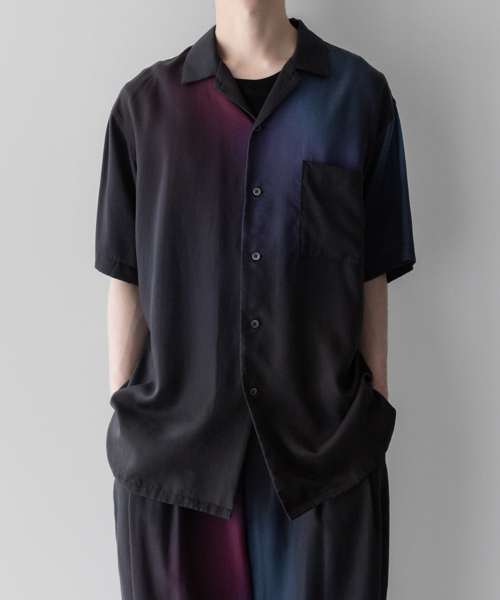 【ssstein / シュタイン】OVERSIZED TENCEL OPEN COLLAR SS SHIRT - GRADATION |  公式通販サイト session(セッション)