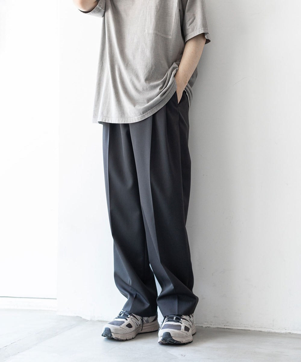 stein】EX WIDE TAPERED BARE ZIP TROUSERS | 公式通販サイト session