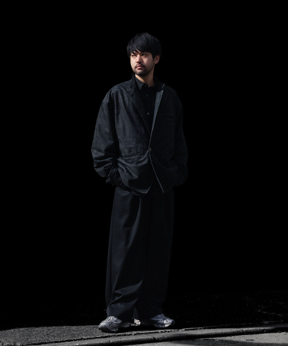 ssstein / シュタイン】EASY WIDE TROUSERS (2/60 WOOL GABARDINE