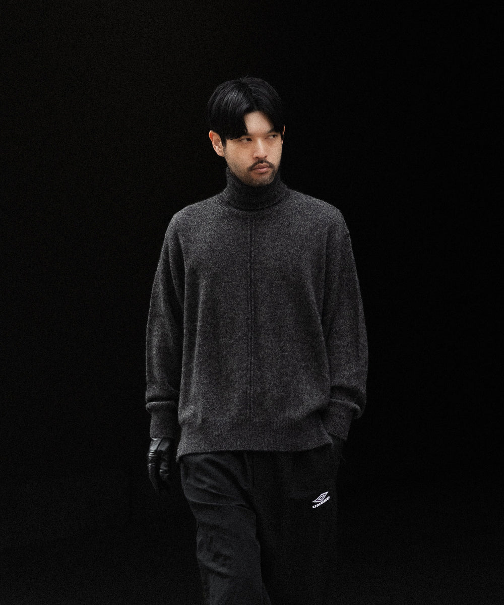ssstein / シュタイン】WOOL/ALPACA KNIT LOOSE TURTLE NECK PO