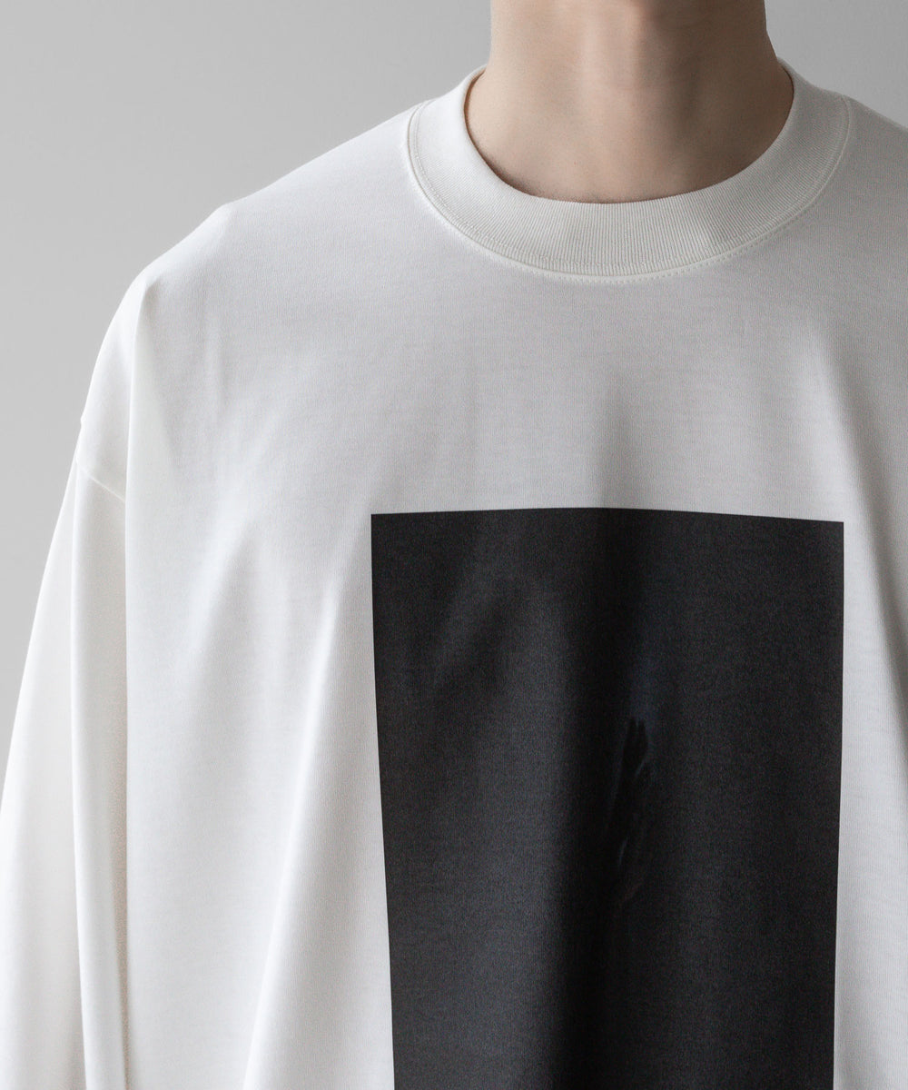 【stein / シュタイン】OVERSIZED LONG SLEEVE TEE [ LINEAR ] - WHITE | 公式通販サイト  session(セッション)