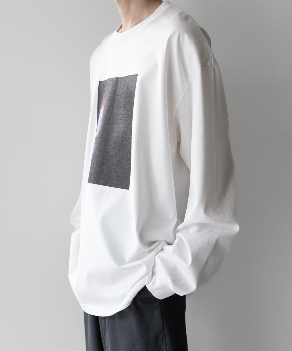 stein OVERSIZED LONG SLEEVE TEE WHITE S-