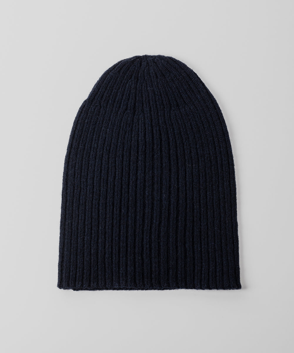 INTÉRIM/インテリム】YAK MOHAIR KNIT CAP - NAVY | 公式通販サイト