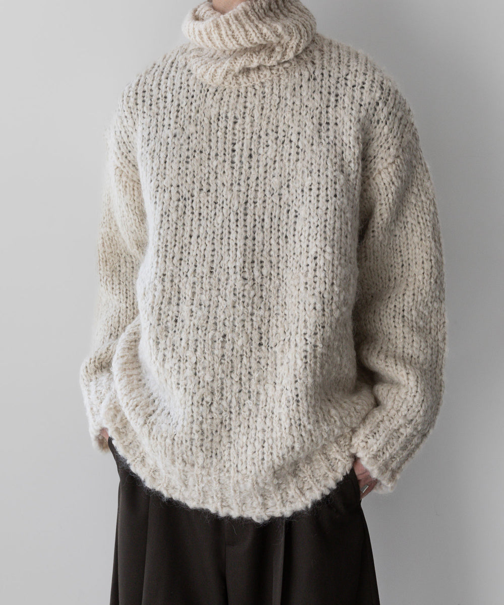 【stein / シュタイン】MOHAIR WOOL LOOSE KNIT TURTLE NECK