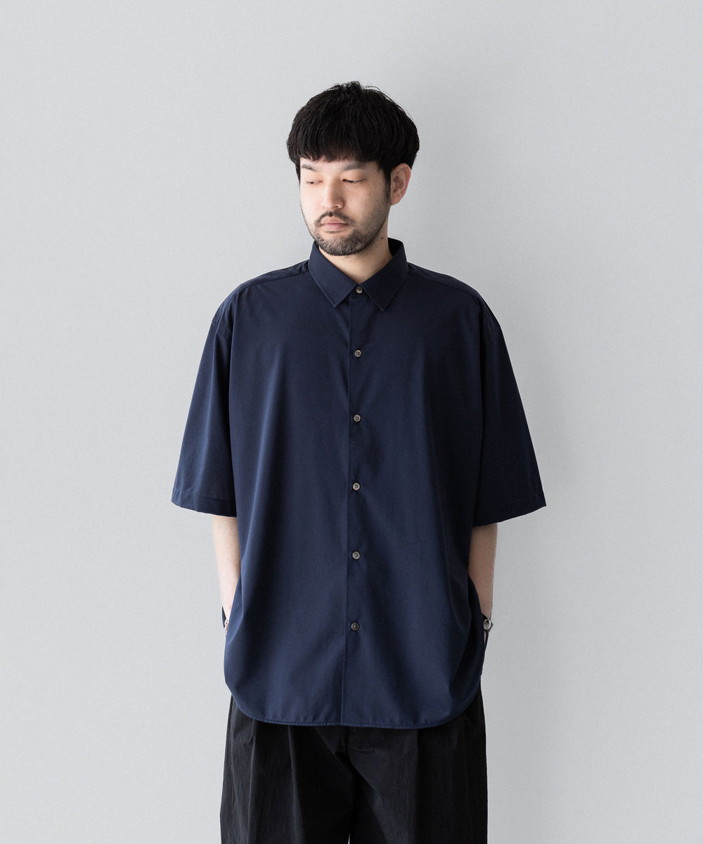 トップス KANEMASA PHIL Atmosphere SS Shirt Navy S KANEMASA PHIL.】46G ATMOSPHERE S/S SHIRT - NAVY | 公式通販サイト