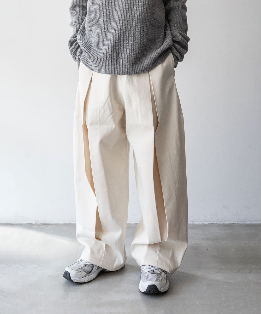 sage nation BOX PLEAT TROUSER サイズS ブラック - スラックス