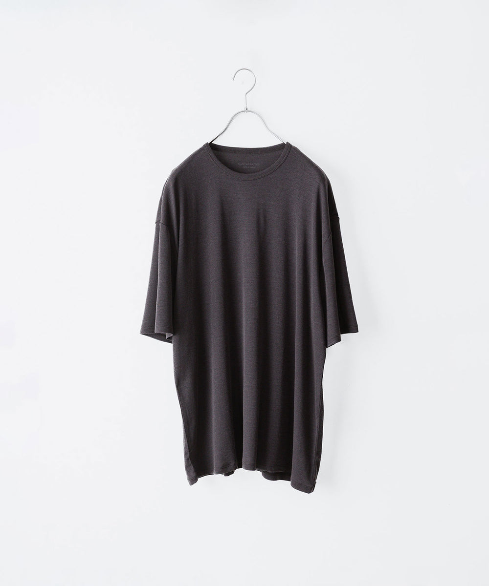 kao_made様 KANEMASA PHIL.】18G WOOL PACK TEE - CHARCOAL | 公式通販サイト