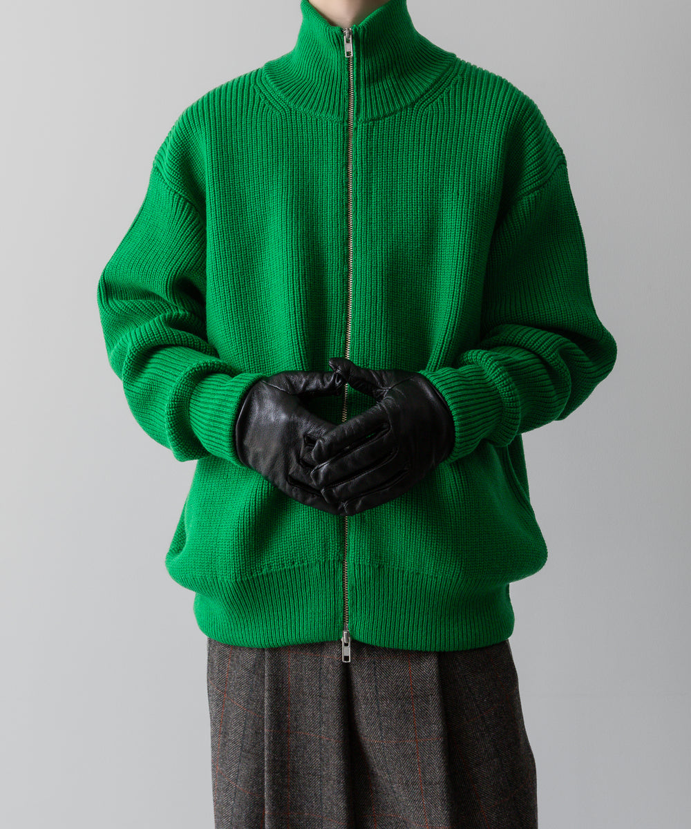 【ssstein / シュタイン】OVERSIZED DRIVERS KNIT ZIP JACKET - GREEN | 公式通販サイト  session(セッション)