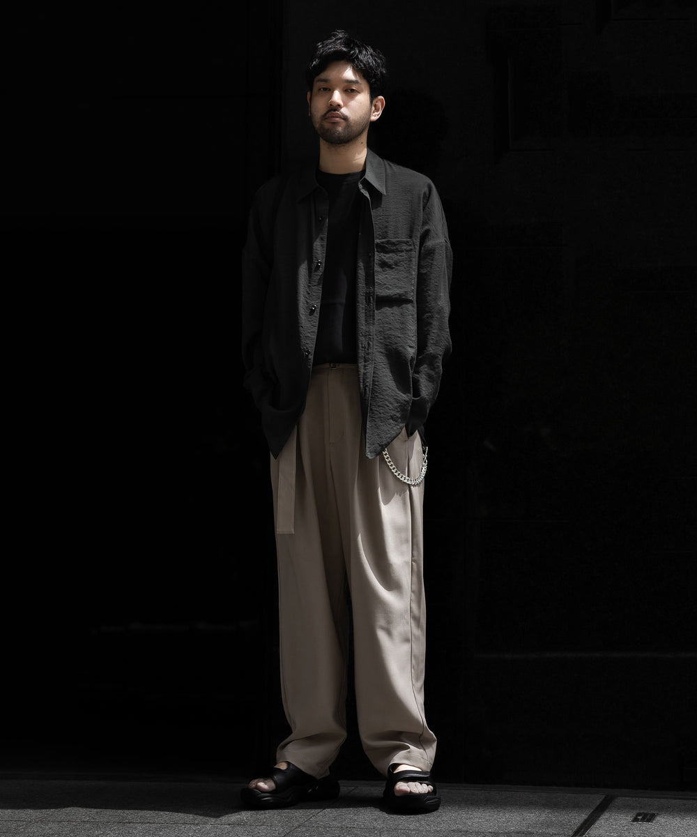 ATTACHMENT /アタッチメント】PE COMPACT TWILL BELTED TAPERED FIT 