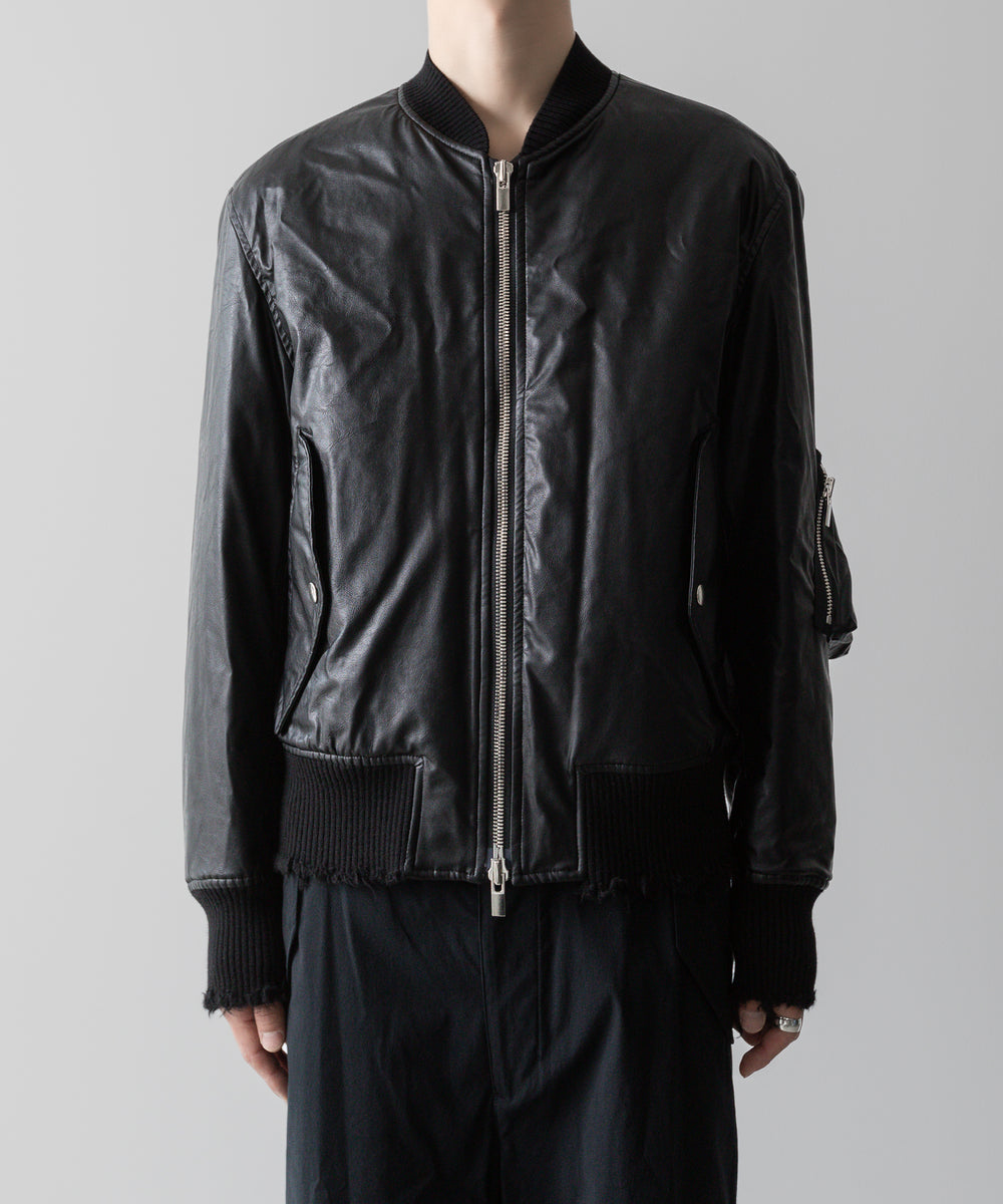 VEIN 】SYNTHETIC LEATHER MA-1 - BLACK | 公式通販サイト VEIN 】SYNTHETIC LEATHER MA-1 - BLACK | 公式通販サイト