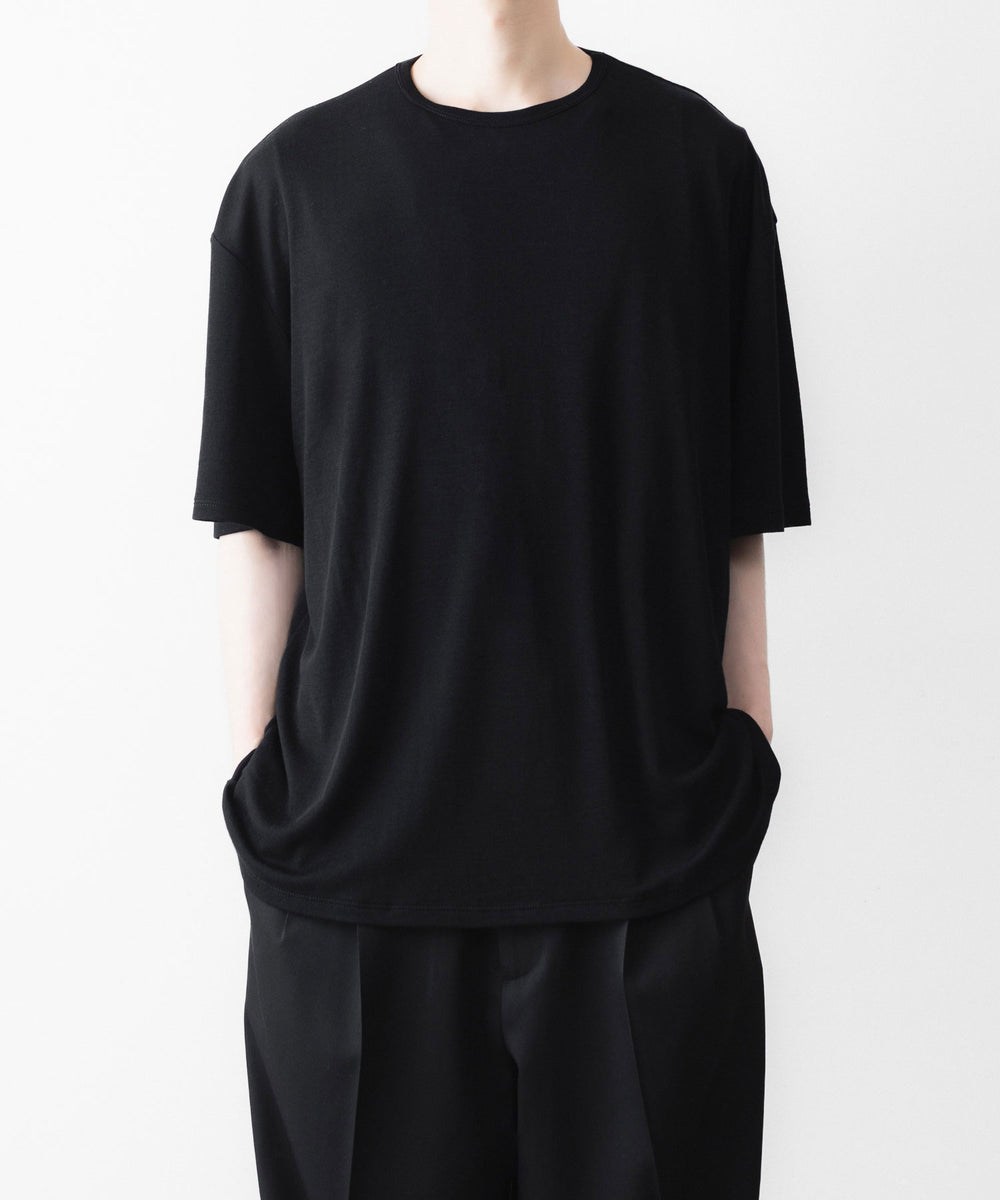 kohnya様 KANEMASA PHIL.】18G WOOL PACK TEE - BLACK | 公式通販サイト session