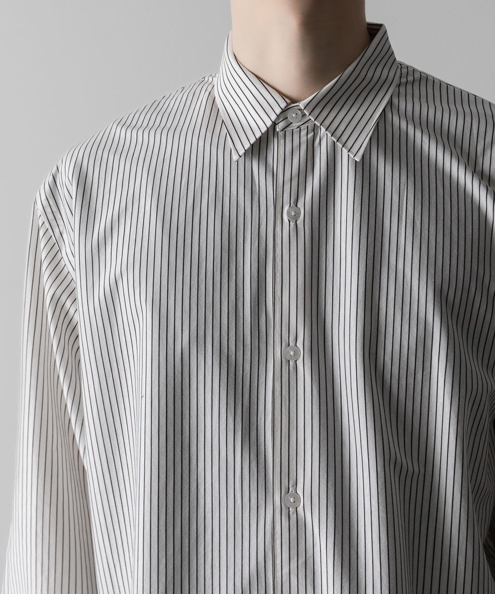 KANEMASA PHIL.】46G MODEST STRIPE L/S SHIRT - PS BLACK | 公式通販