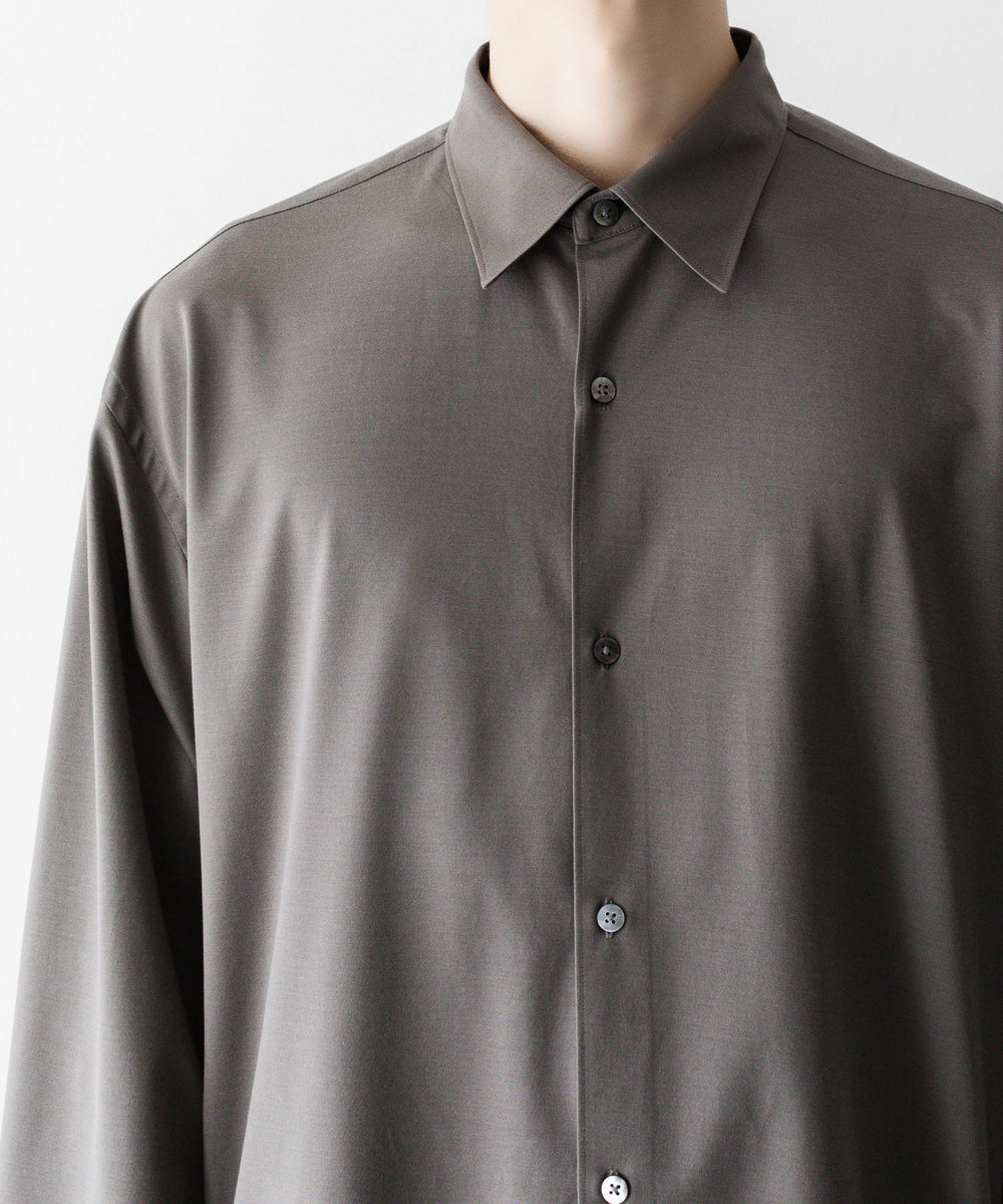 KANEMASA PHIL.】46G MODEST SHIRT - CHARCOAL | 公式通販サイト