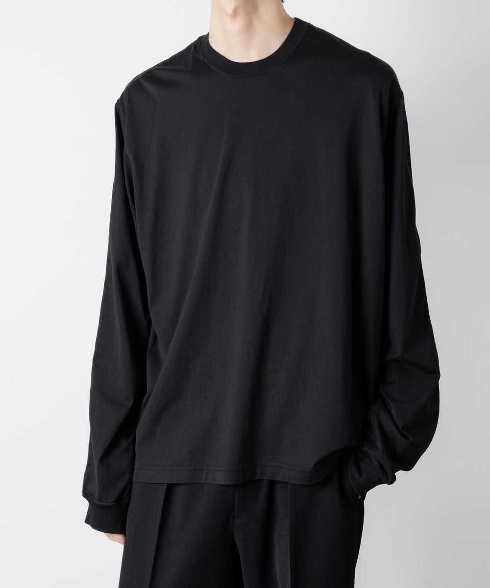 VEIN 】100/3 SUEDE JERSEY VESSEL L/S TEE - BLACK | 公式通販サイト