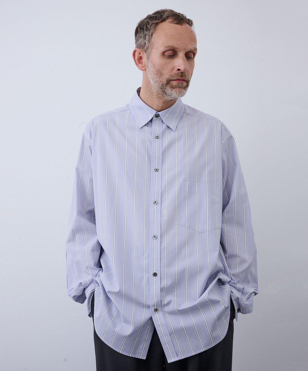 UJOH】STRIPE CLOTH FULL OPEN SHIRT - LILAC | 公式通販サイト session(セッション)