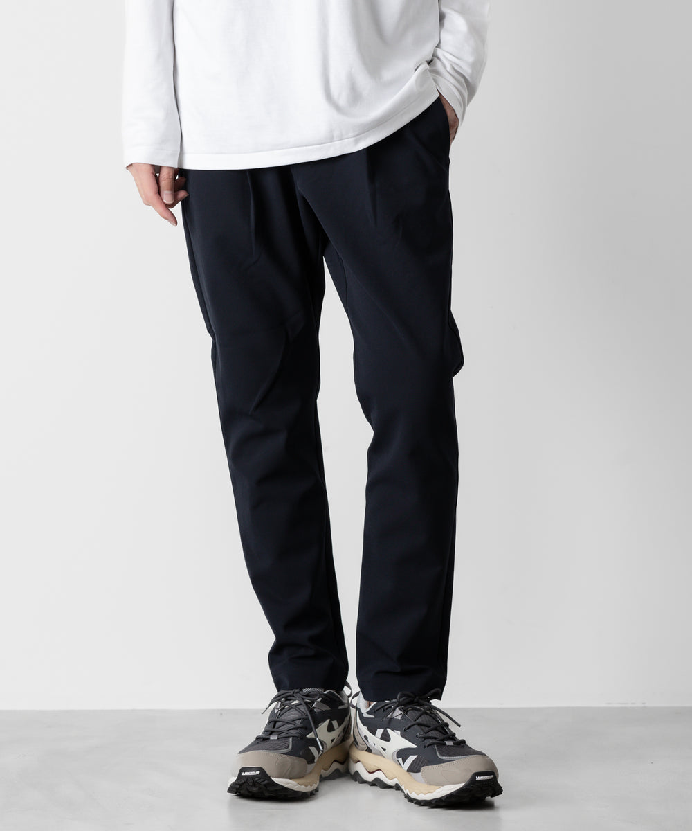 ATTACHMENT /アタッチメント / LIMITED】SOLOTEX DOUBLE CLOTH REGULAR FIT EASY TROUSERS  - NAVY | 公式通販サイト session(セッション)