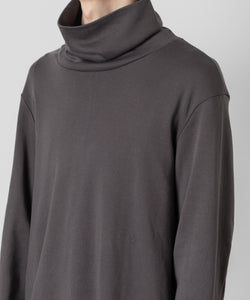 ATTACHMENT(アタッチメント)のHEAVY COTTON DOUBLE FACE WIDE HIGHNECK L/S TEEのD.GRAY