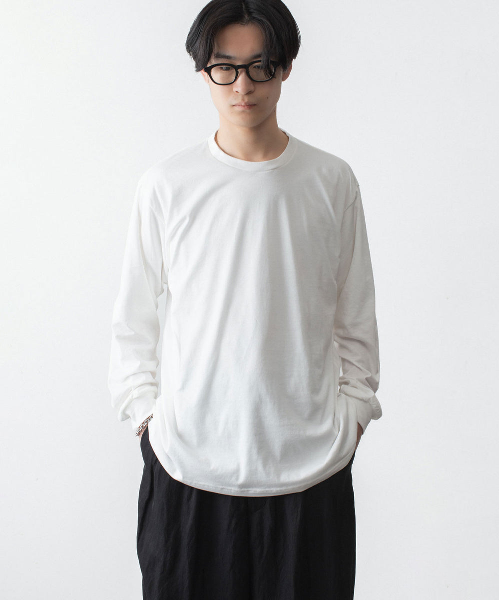 ssstein / シュタイン】SUVIN COTTON BASIC LS TEE - OFF WHITE | 公式