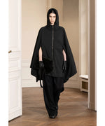 画像をギャラリービューアに読み込む, ssstein(シュタイン)の24AWコレクション PADDED PONCHO - BLACK 公式通販サイトsession福岡セレクトショップ