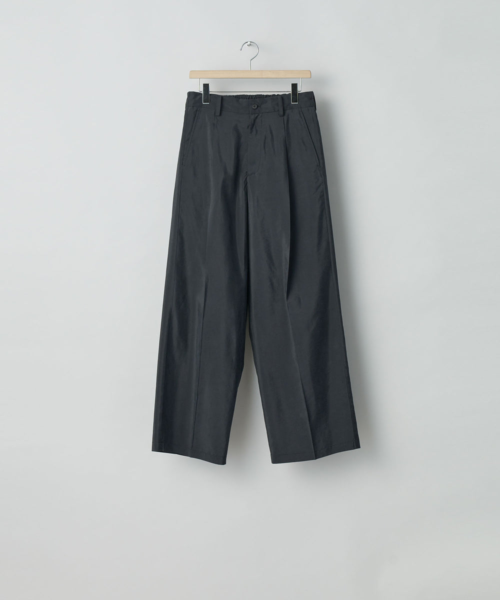 ssstein / シュタイン】SILK NYLON EASY WIDE TROUSERS - BLACK | 公式通販サイト  session(セッション)