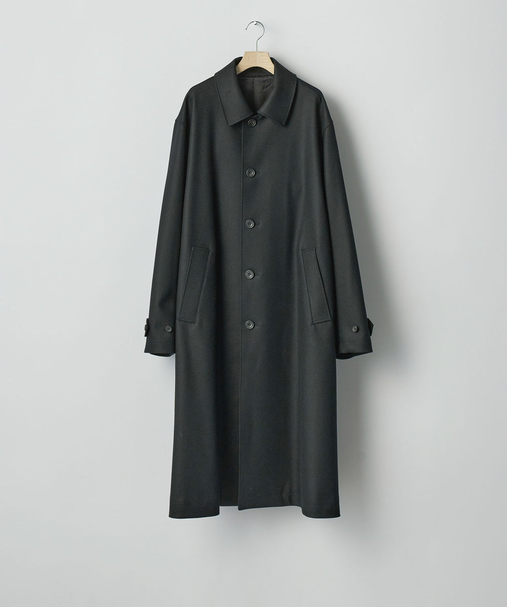 ssstein / シュタイン】OVERSIZED INVESTIGATED COAT - BLACK