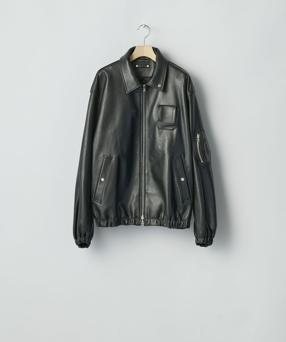 ssstein / シュタイン】SHEEP LEATHER FLIGHT JACKET - BLACK | 公式 
