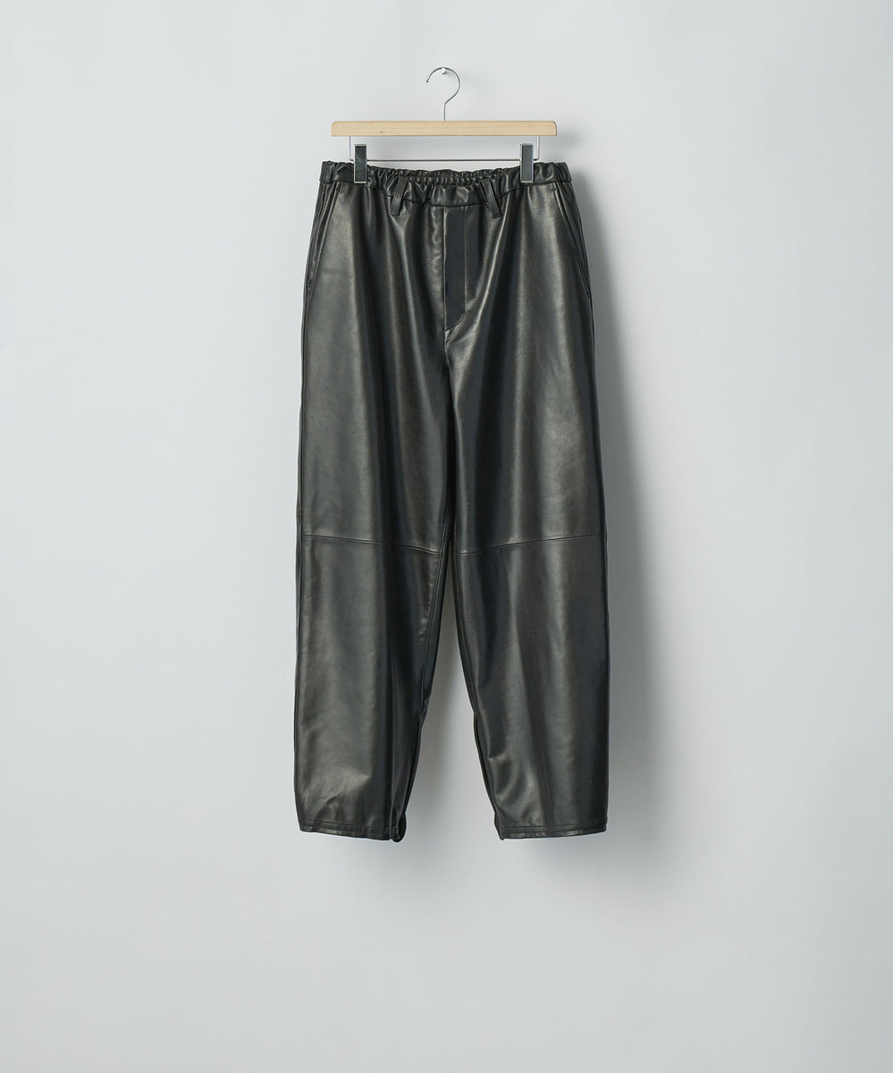 ssstein / シュタイン】SHEEP LEATHER EASY TROUSERS - BLACK | 公式