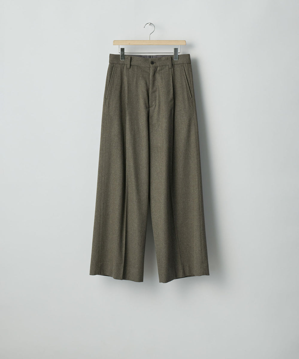 ssstein / シュタイン】WOOL DOESKIN EXTRA WIDE TROUSERS