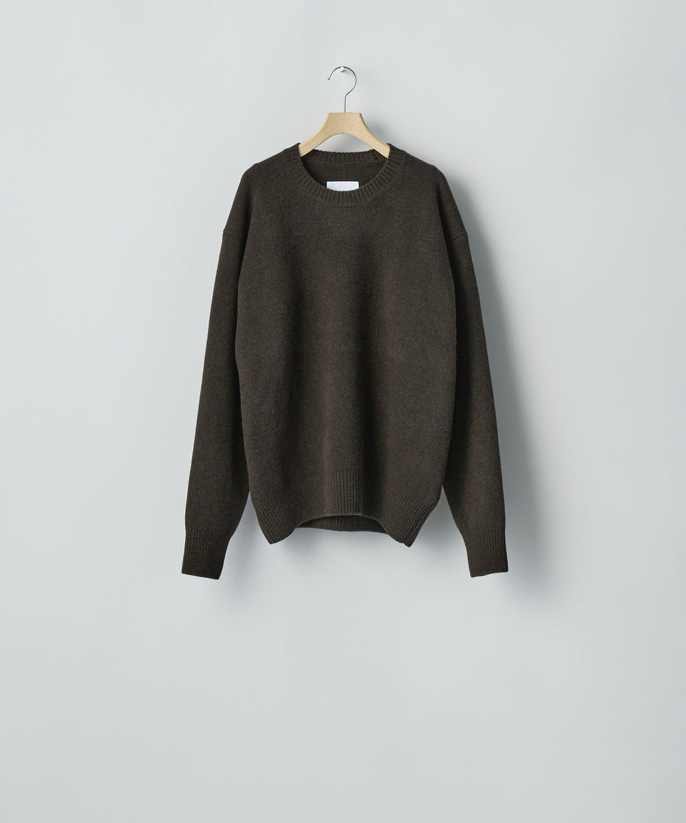 ssstein / シュタイン】EXTRA FINE WOOL WARM KNIT CREW NECK LS