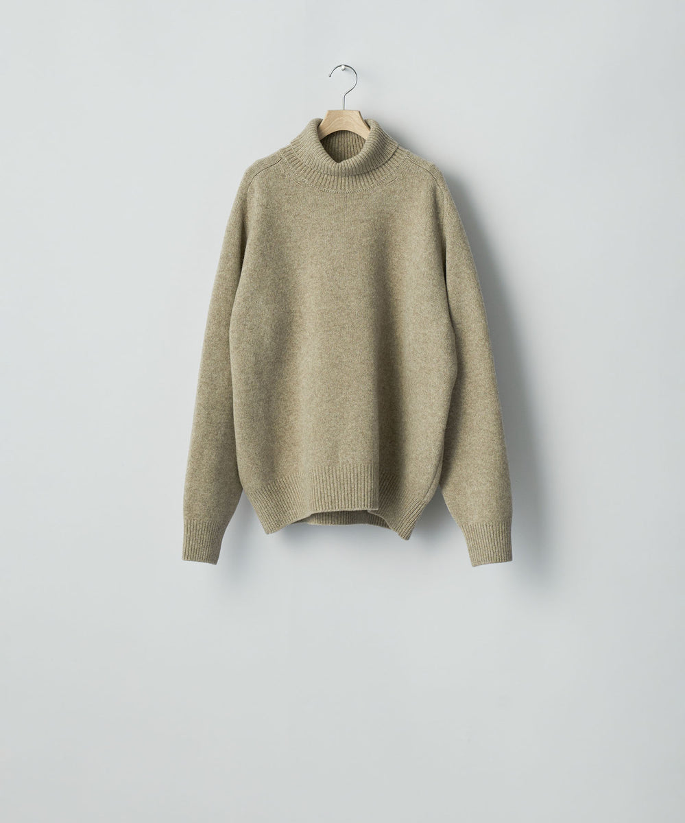 ssstein / シュタイン】EXTRA FINE WOOL WARM KNIT TURTLE NECK LS