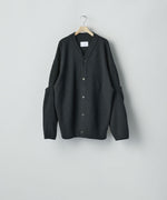 画像をギャラリービューアに読み込む, ssstein(シュタイン)のEXTRA FINE WOOL KNIT TUCKED CARDIGAN - BLACKの公式通販サイトsession福岡セレクトショップ