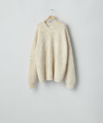 画像をギャラリービューアに読み込む, ssstein(シュタイン)のKID MOHAIR KNIT CREW NECK LS - MIX WHITEの公式通販サイトsession福岡セレクトショップ