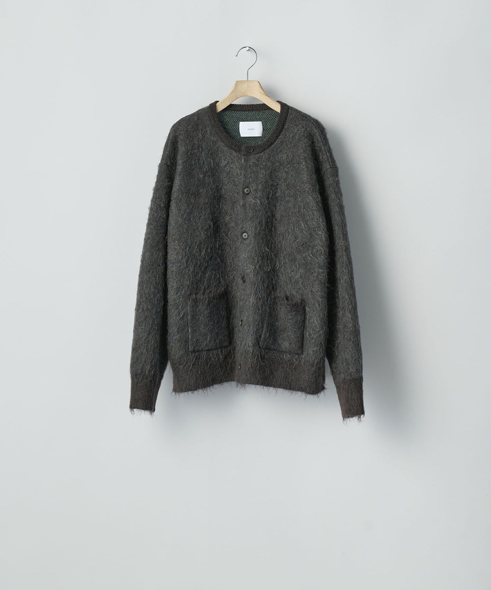 ssstein / シュタイン】KID MOHAIR MIX JACQUARD KNIT CARDIGAN