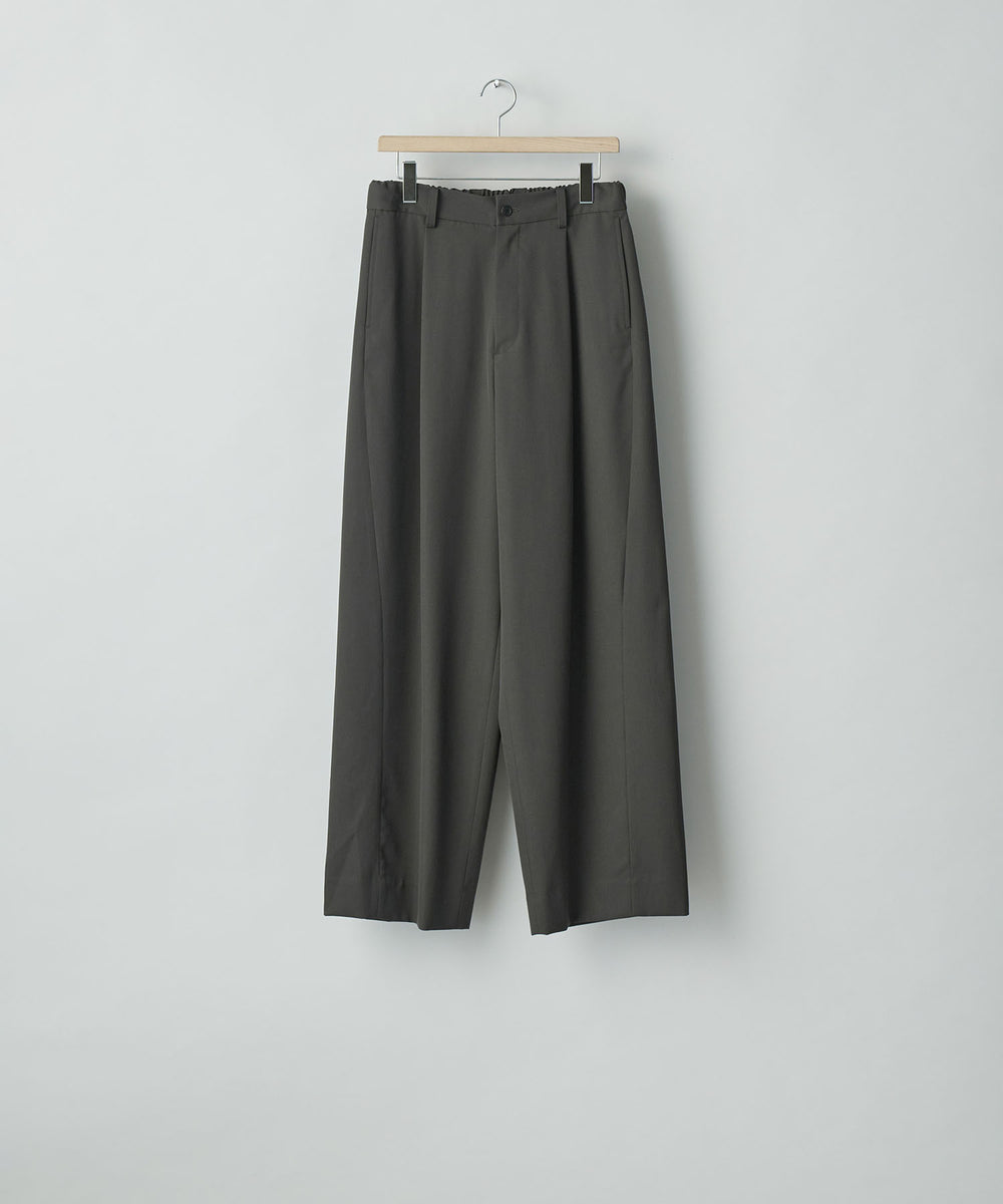 【ssstein / シュタイン】TWIST SEAM WIDE EASY TROUSERS - GREY KHAKI | 公式通販サイト  session(セッション)