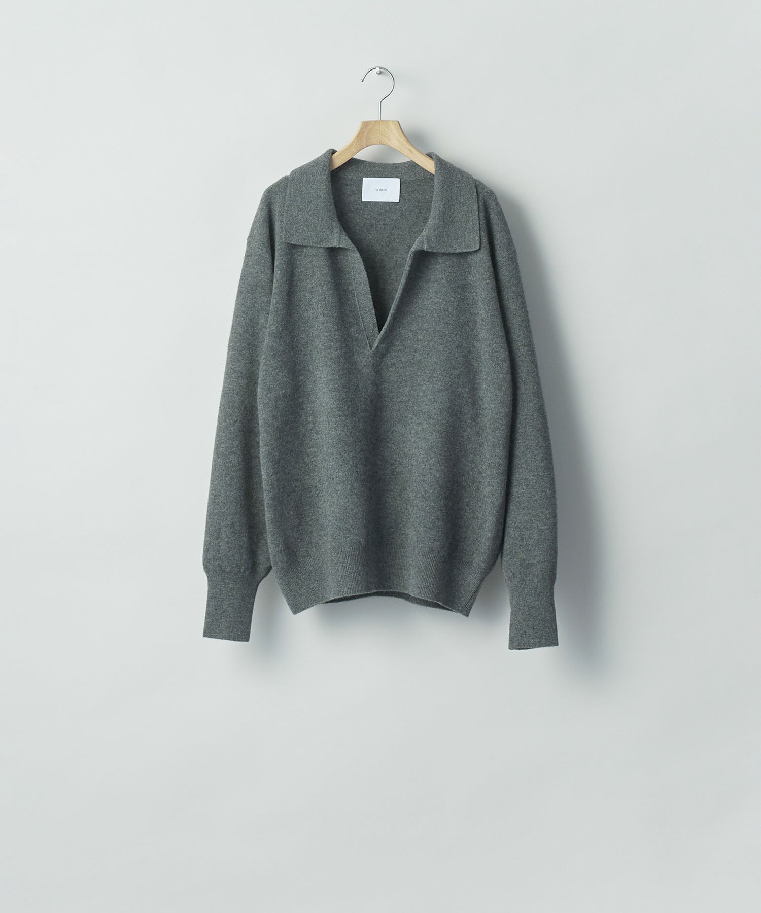 ssstein / シュタイン】EXTRA FINE WOOL KNIT SKIPPER - GREY | 公式