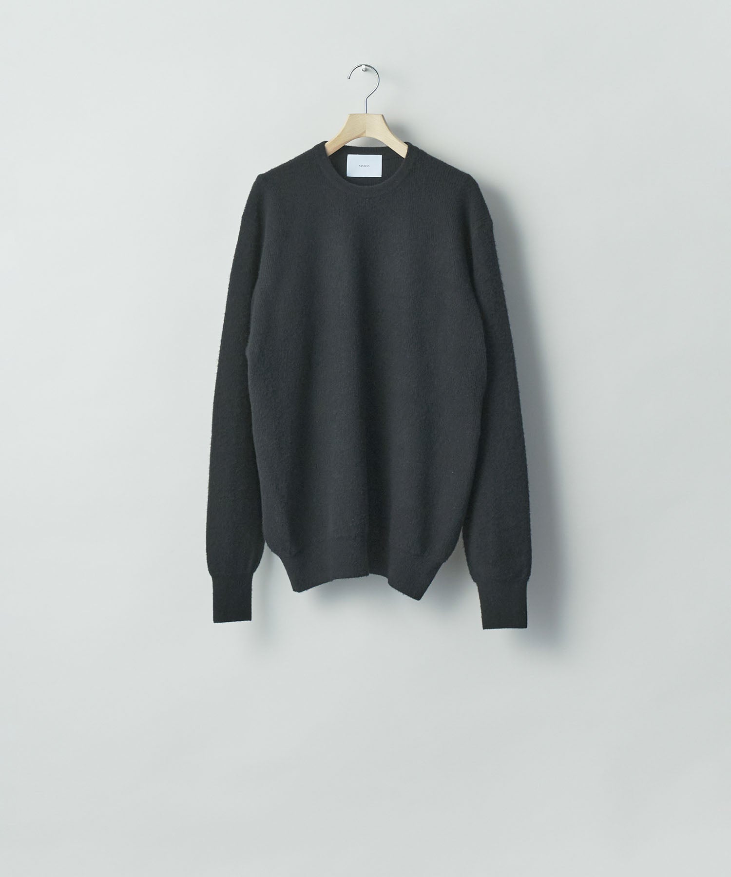 ssstein / シュタイン】SUPER FINE WOOL MILLED KNIT CREW NECK LS