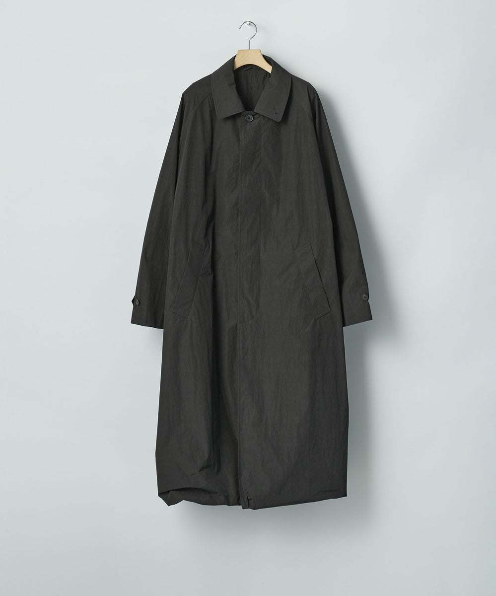 ssstein / シュタイン】OVERSIZED LAYERED COMBINATION COAT - BLACK