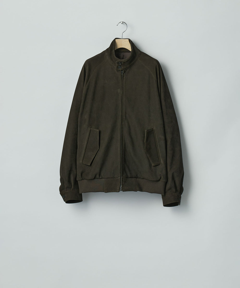 ssstein / シュタイン】COW NUBUCK SWING TOP JACKET - DARK BROWN